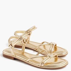 JCrew knotted ankle strap sandals